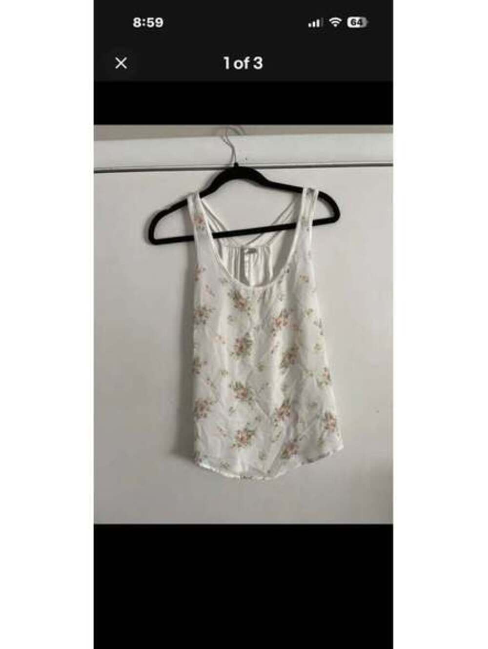 LC Lauren Conrad Floral Tank Top XS